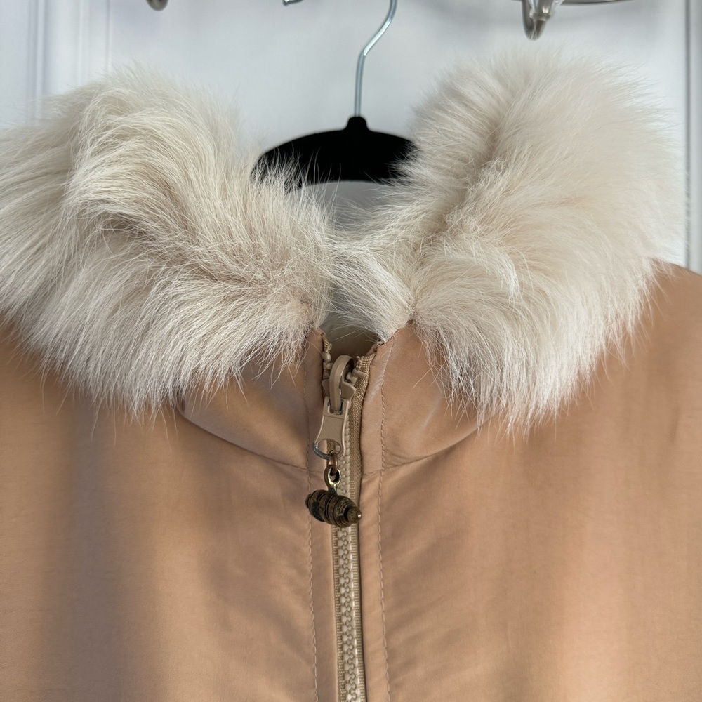 Vintage J. Percy for Marvin Richards Reversible Faux Fur Coat Size Medium - Picture 3 of 9